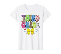 3rd Grade Back to School for Third Grade Teacher and Student Value Graphic T-Shirt, Women, White, S