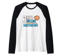 3rd Grade Batter Up Baseball Back to School Student Raglan Baseball Tee
