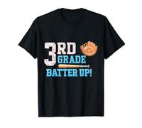 3rd Grade Batter Up Baseball Back to School Student T-Shirt