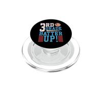 3rd Grade Batter Up Baseball Student Back To School PopSockets PopGrip for MagSafe