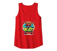 3rd Grade Cool Kid: Funky School Spirit for Young Learners Tank Top, Women, Red, XXL