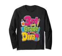 3rd Grade Diva First Day of School Gift for Girls Long Sleeve T-Shirt