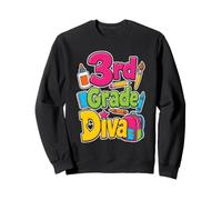 3rd Grade Diva First Day Of School Gift For Girls Sweatshirt