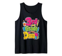 3rd Grade Diva First Day of School Gift for Girls Tank Top