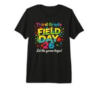 3rd Grade Field Day 2026 Let The Games Begin Teacher Student Premium T-Shirt