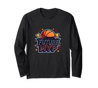 3rd Grade Future MVP Basketball Champion Long Sleeve T-Shirt, Adult Unisex, Black, L