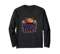 3rd Grade Future MVP Basketball Champion Long Sleeve T-Shirt, Adult Unisex, Black, S
