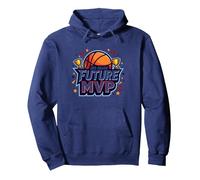 3rd Grade Future MVP Basketball Champion Pullover Hoodie, Adult Unisex, Navy, S