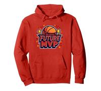 3rd Grade Future MVP Basketball Champion Pullover Hoodie, Adult Unisex, Red, S