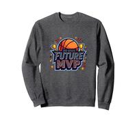 3rd Grade Future MVP Basketball Champion Sweatshirt, Adult Unisex, Dark Heather Grey, L