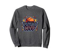 3rd Grade Future MVP Basketball Champion Sweatshirt, Adult Unisex, Dark Heather Grey, XL