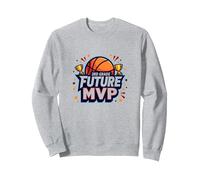 3rd Grade Future MVP Basketball Champion Sweatshirt, Adult Unisex, Heather Grey, S