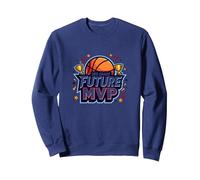3rd Grade Future MVP Basketball Champion Sweatshirt, Adult Unisex, Navy, S
