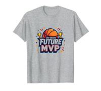 3rd Grade Future MVP Basketball Champion T-Shirt, Men, Heather Grey, L