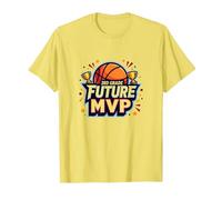 3rd Grade Future MVP Basketball Champion T-Shirt, Men, Lemon, L