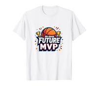 3rd Grade Future MVP Basketball Champion T-Shirt, Men, White, L