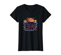 3rd Grade Future MVP Basketball Champion T-Shirt, Women, Black, L