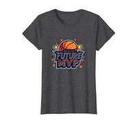 3rd Grade Future MVP Basketball Champion T-Shirt, Women, Dark Heather Grey, L