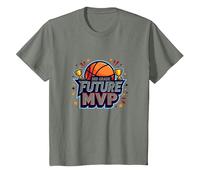 3rd Grade Future MVP Basketball Champion T-Shirt, Youth, Olive Heather, 4T