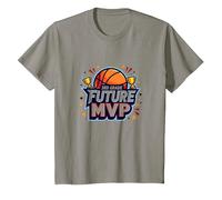 3rd Grade Future MVP Basketball Champion T-Shirt, Youth, Slate Grey, 3T