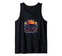 3rd Grade Future MVP Basketball Champion Tank Top, Men, Black, L