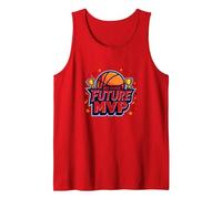 3rd Grade Future MVP Basketball Champion Tank Top, Men, Red, L