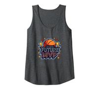 3rd Grade Future MVP Basketball Champion Tank Top, Women, Dark Heather Grey, L