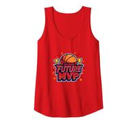 3rd Grade Future MVP Basketball Champion Tank Top, Women, Red, L