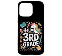 3rd Grade Hello Unicorn Class Teacher Student Case for iPhone 15 Pro Max