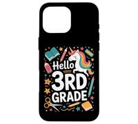 3rd Grade Hello Unicorn Class Teacher Student Case for iPhone 16 Pro Max