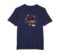 3rd Grade Legend: Fun School Supplies for Young Learners T-Shirt, Men's Big and Tall, Navy, 5X Tall