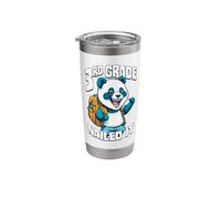 3rd Grade Nailed It Funny Happy Panda Boy Graduation Stainless Steel Insulated Tumbler