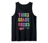 3rd Grade Rocks Teacher Rockstar Team Third Grader I Teach Tank Top