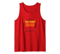 3rd Grade Squad Leader: School Spirit for Young Leaders Tank Top, Men, Red, XXL