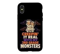 3rd Grade Teacher Halloween Monster Squad Mummy Kids Case for iPhone X/XS