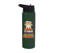 3rd Grade Teacher Halloween Monster Squad Mummy Kids Stainless Steel Insulated Water Bottle