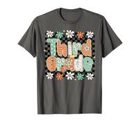 3rd Grade Teacher Third Grade Groovy Retro Back to School T-Shirt