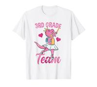 3rd Grade Team Ballet Back to School Girls Vintage Value Graphic T-Shirt, Men, White, XL