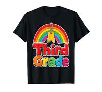 3rd Grade Third Rainbow Banner Elementary First Day Kids T-Shirt