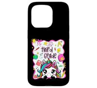 3rd Grade Unicorn Back to School Third Grade Team Girls Kids Case for iPhone 15 Pro