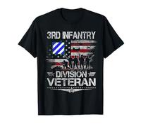 3rd Infantry Division Veteran US Flag Military Veterans Day T-Shirt