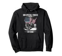 3rd Special Forces Airborne Military Veteran Distressed Pullover Hoodie