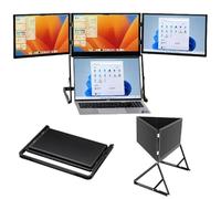 3rd Triple Aero 15.6 Pro Max 3 Screen Monitor,for Office | 15.6" Fhd 3 Screen Display with USB-C & HDMI, Triple Portable Monitor for Laptop, 1080p Fhd