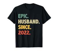 3rd Wedding Anniversary For Him - Epic Husband Since 2022 T-Shirt