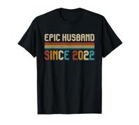 3rd Wedding Anniversary For Him - Epic Husband Since 2022 T-Shirt