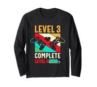 3rd Wedding Anniversary Level 3 Complete Level 4 Loading Long Sleeve T-Shirt