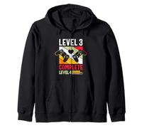 3rd Wedding Anniversary Level 3 Complete Level 4 Loading Zip Hoodie