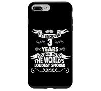 3rd Wedding Anniversary Married Loudest Snorer Women Men Case for iPhone 7 Plus/8 Plus