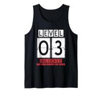3rd Wedding Anniversary Unlocked Level 03 Birthday Complete Tank Top