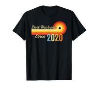 3rd Wedding Anniversary Vintage Best Husband Since 2020 T-Shirt